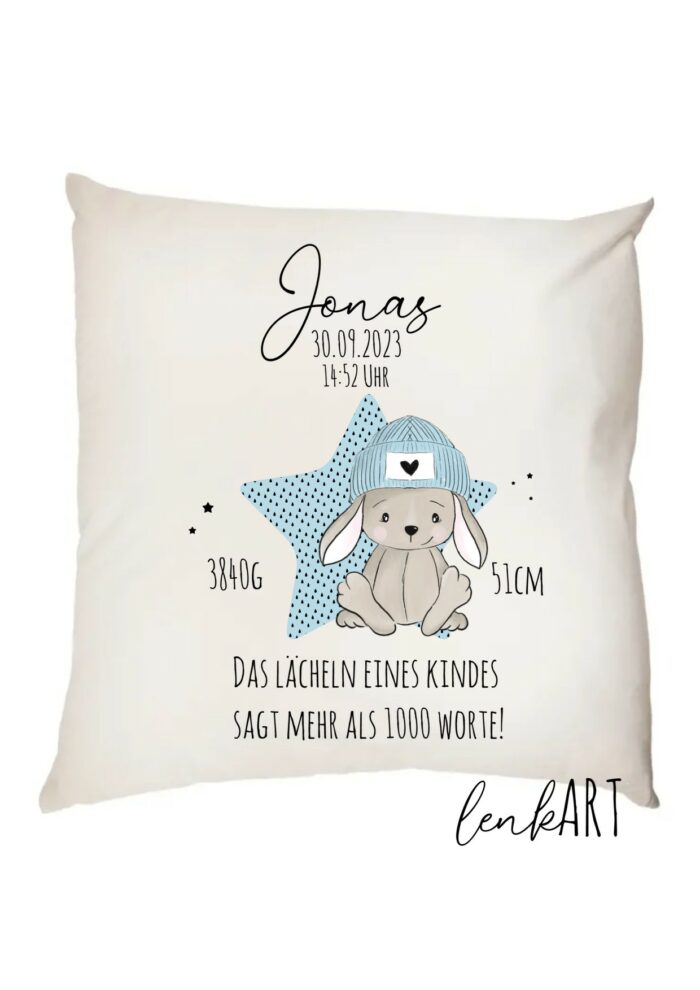 Kissen Hase coole Socke – Bild 2