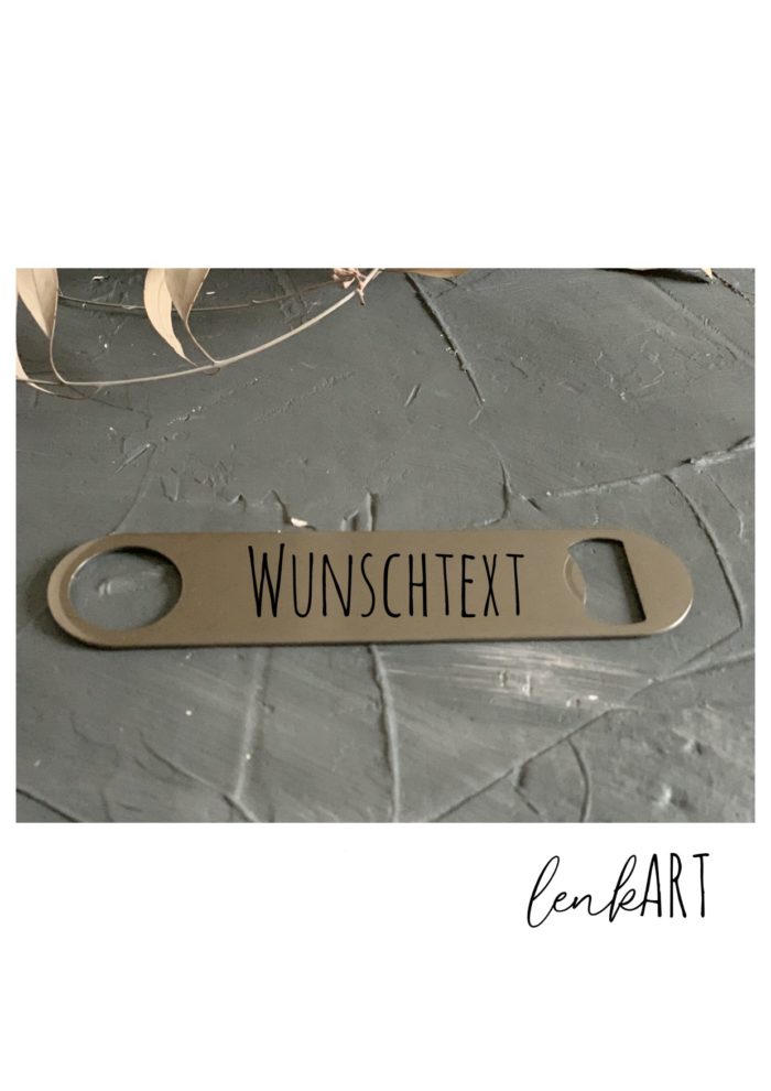 Flaschenöffner Wunschtext