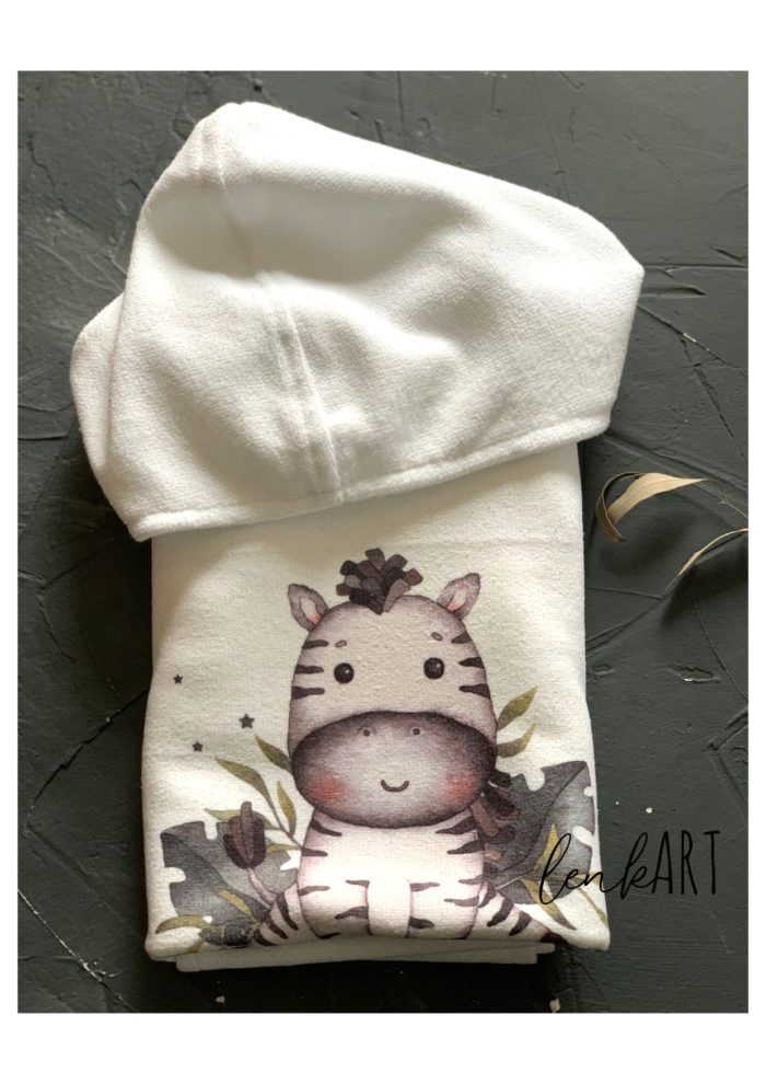 Badeponcho Zebra – Bild 3