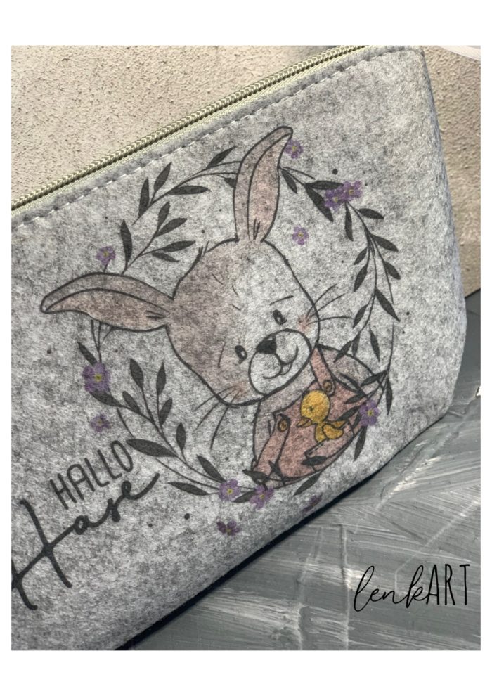 Kosmetiktasche Hase Schlappi – Bild 2