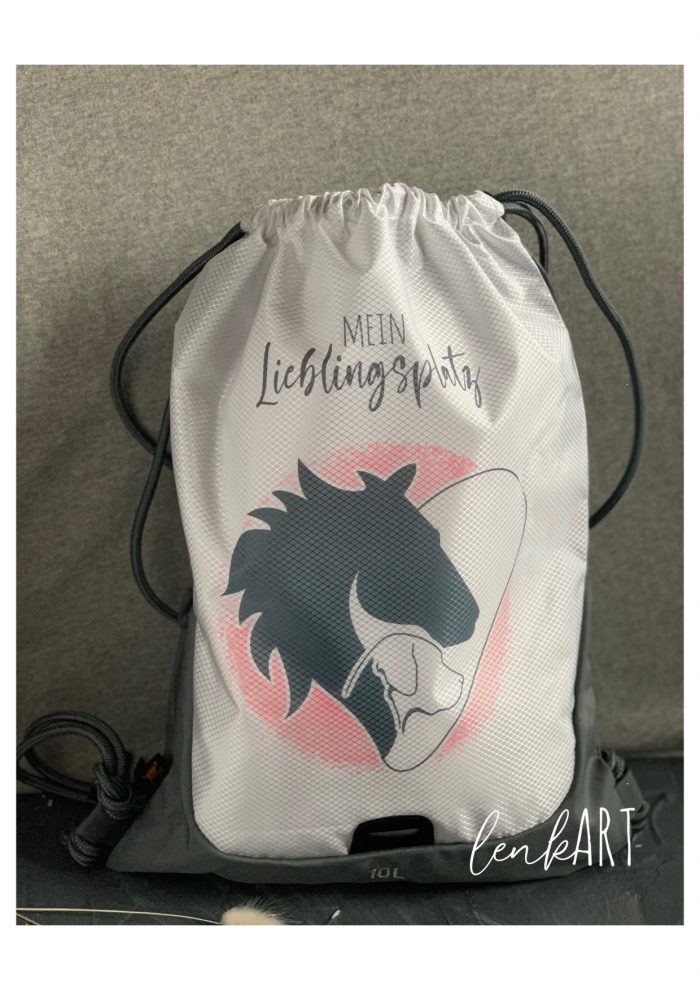 Turnbeutel sportlich Pferdeliebe