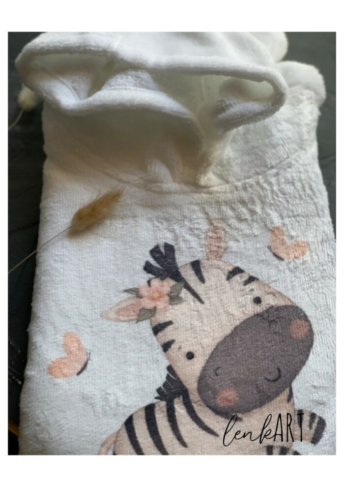 Badeponcho Zebramädchen