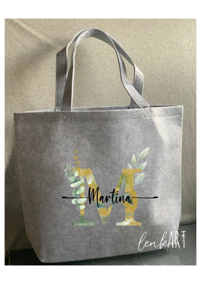 Filztasche Buchstabe Clara