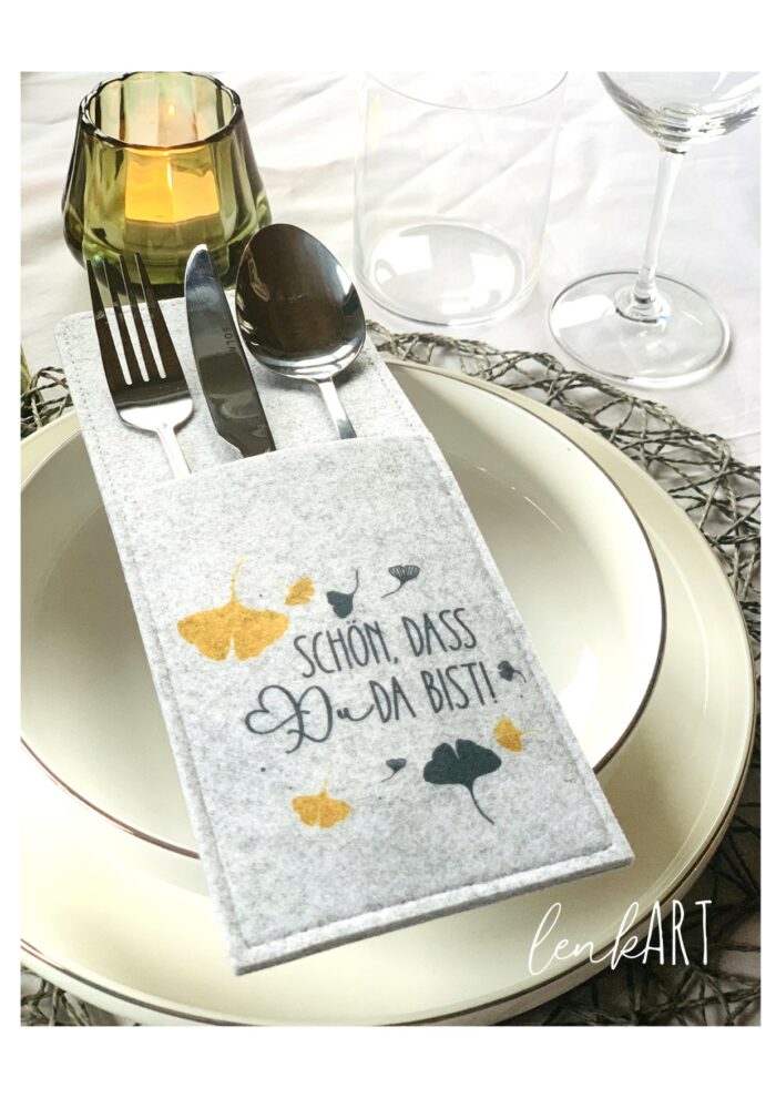Bestecktaschen Ginkgoblätter – Bild 2
