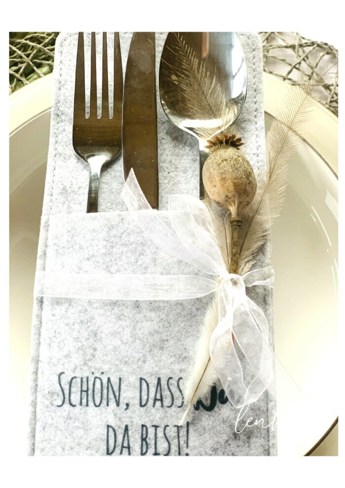 Bestecktaschen Eukalyptuszweig – Bild 5