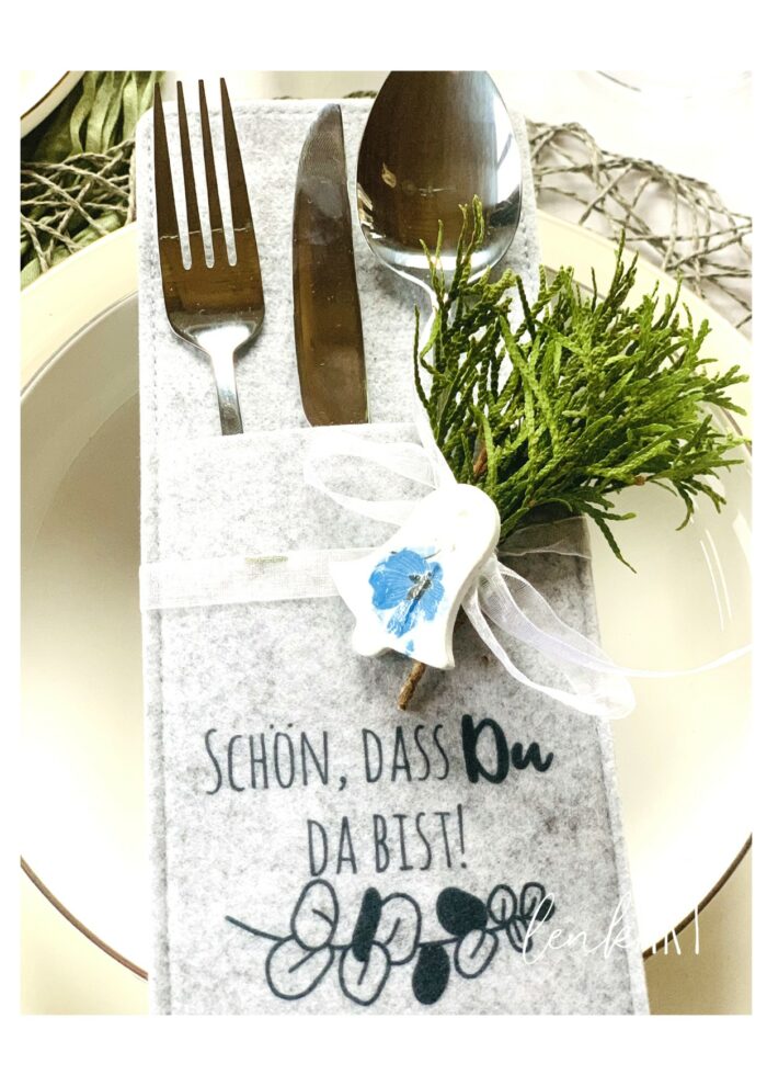 Bestecktaschen Eukalyptuszweig – Bild 6