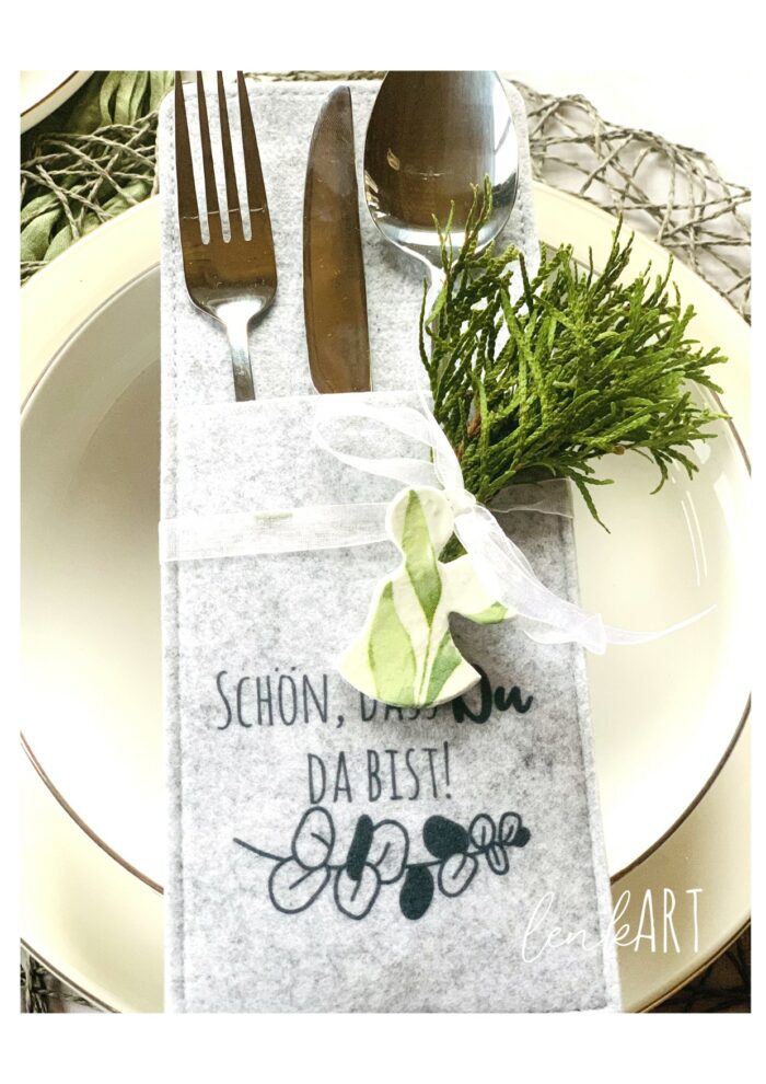 Bestecktaschen Eukalyptuszweig – Bild 7