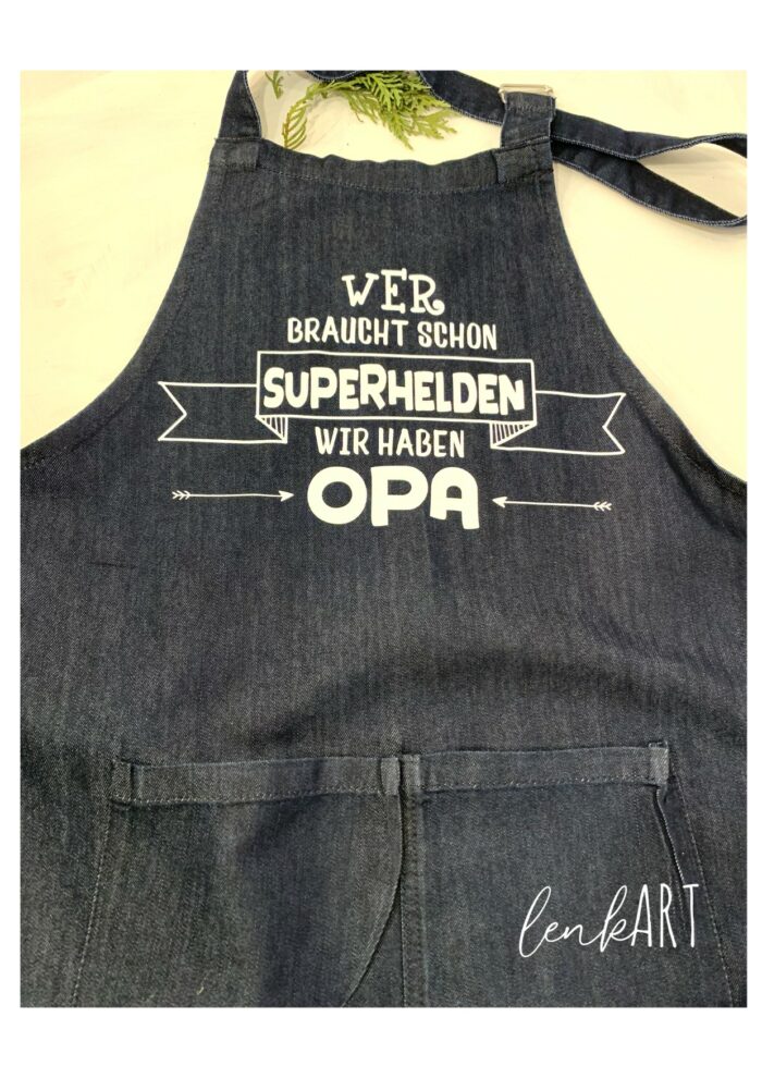 Jeanskochschürze Superheld