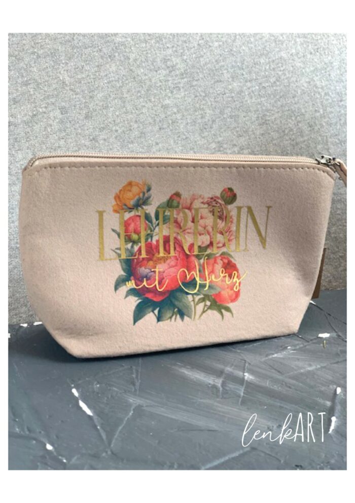 Täschchen Lehrerin gold
