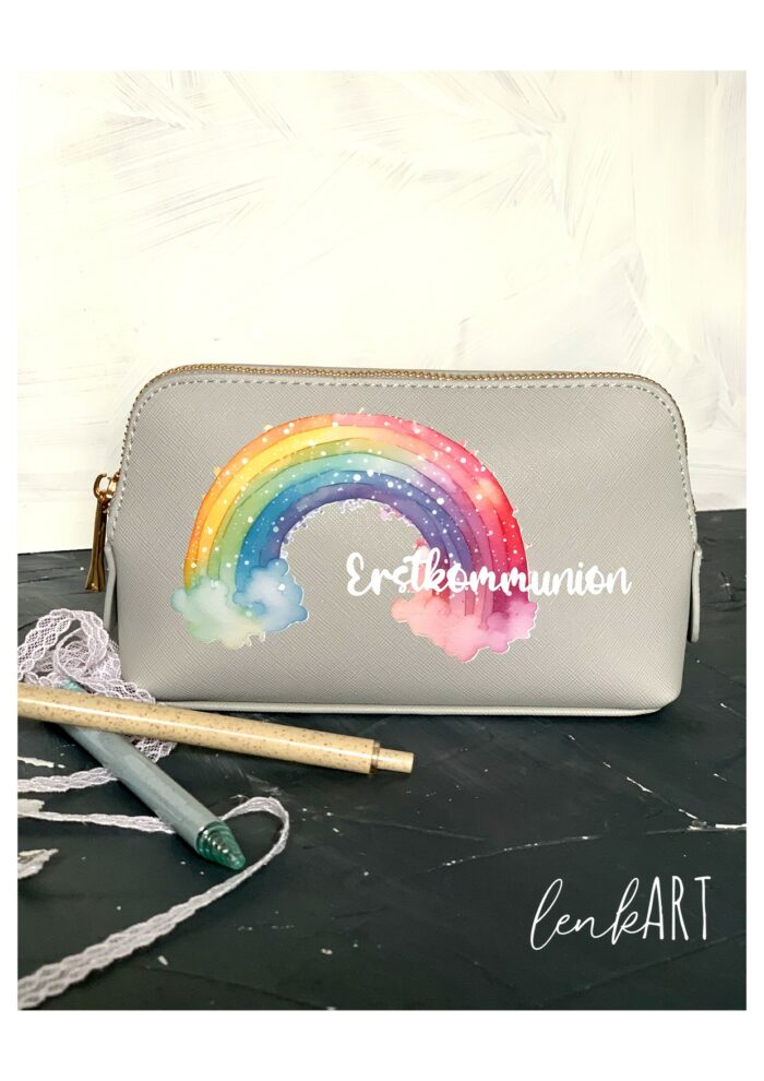 Kosmetiktasche Regenbogen – Bild 2
