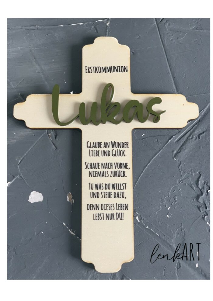 Holzkreuz mit Namen – Bild 4