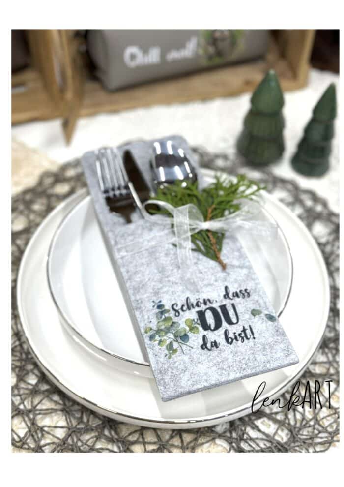 Bestecktaschen Eukalyptuszweige – Bild 2