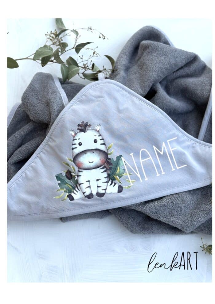 Kinderbadetuch Zebra